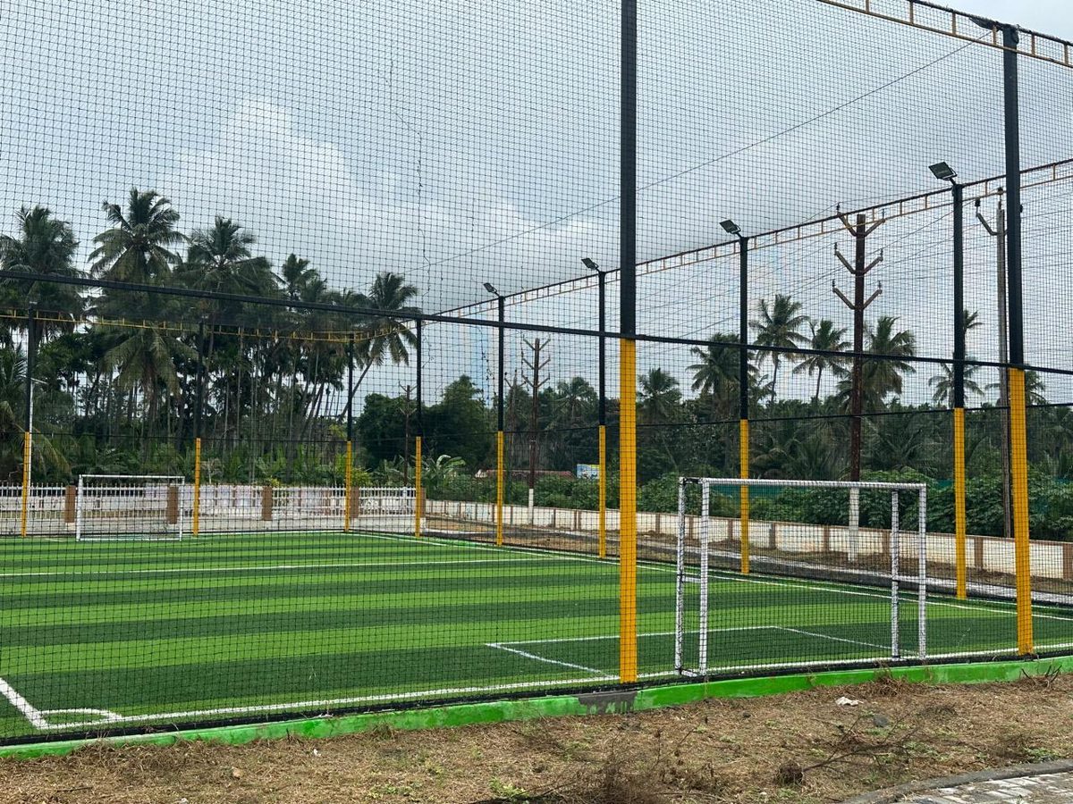 Multi-sport turf court inside Riverside